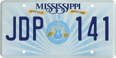 MS license plate JDP141