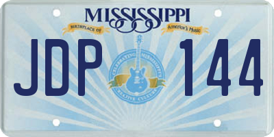 MS license plate JDP144