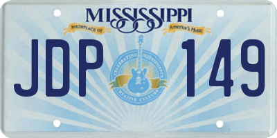 MS license plate JDP149