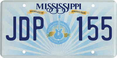 MS license plate JDP155