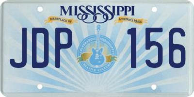 MS license plate JDP156