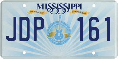 MS license plate JDP161