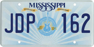 MS license plate JDP162