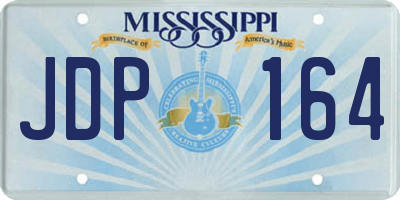 MS license plate JDP164