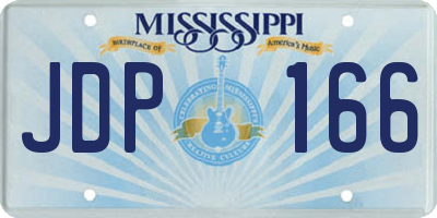 MS license plate JDP166