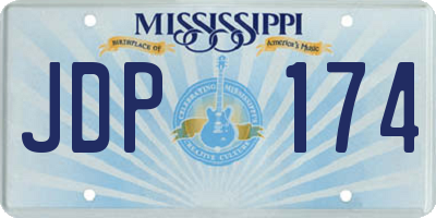 MS license plate JDP174