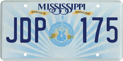 MS license plate JDP175