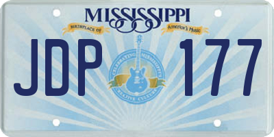MS license plate JDP177