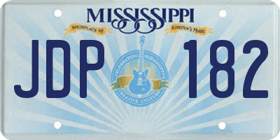 MS license plate JDP182