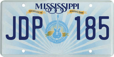 MS license plate JDP185