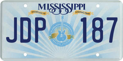 MS license plate JDP187