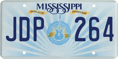 MS license plate JDP264