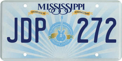 MS license plate JDP272