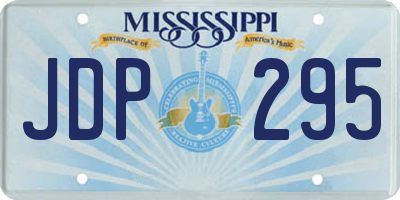 MS license plate JDP295