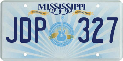 MS license plate JDP327