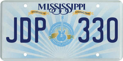 MS license plate JDP330