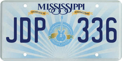 MS license plate JDP336