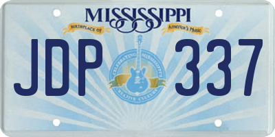 MS license plate JDP337