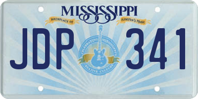 MS license plate JDP341