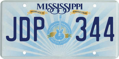 MS license plate JDP344