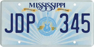 MS license plate JDP345