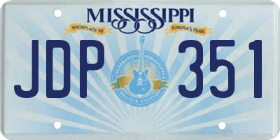 MS license plate JDP351