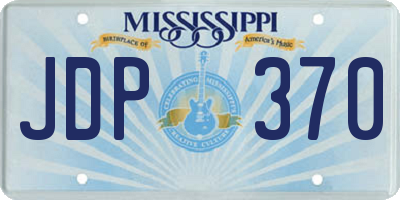 MS license plate JDP370