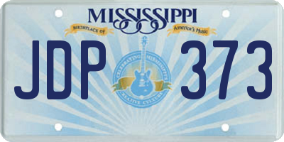 MS license plate JDP373