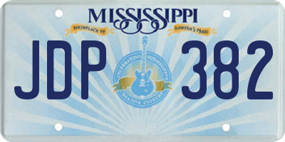 MS license plate JDP382