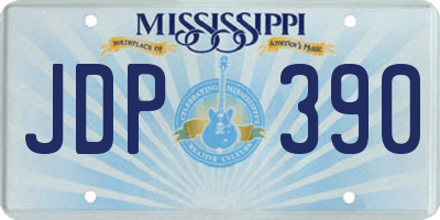 MS license plate JDP390