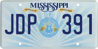MS license plate JDP391
