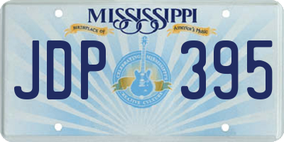 MS license plate JDP395