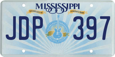 MS license plate JDP397