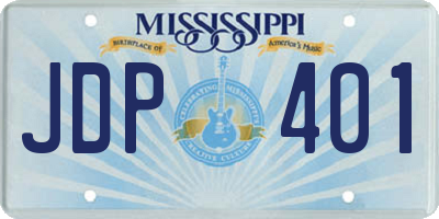 MS license plate JDP401