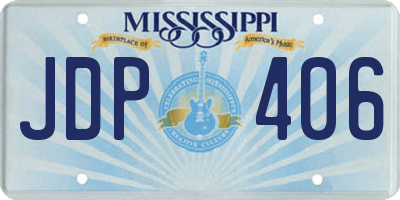 MS license plate JDP406