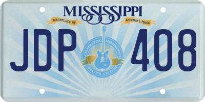 MS license plate JDP408