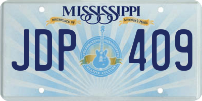 MS license plate JDP409