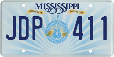 MS license plate JDP411