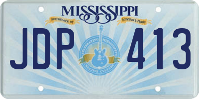 MS license plate JDP413