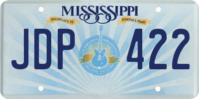 MS license plate JDP422