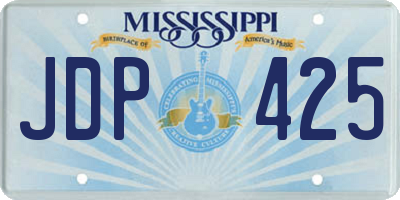 MS license plate JDP425