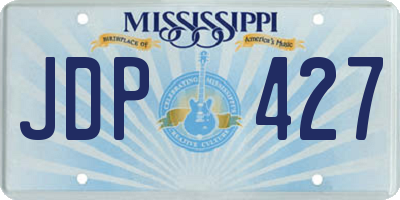MS license plate JDP427