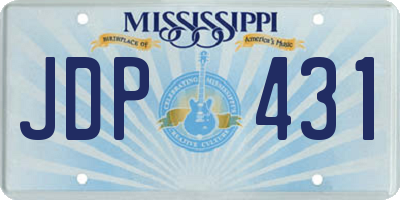 MS license plate JDP431