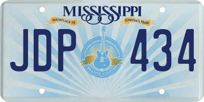 MS license plate JDP434