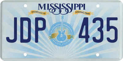MS license plate JDP435