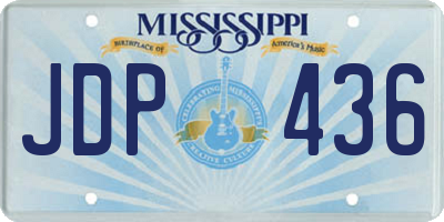 MS license plate JDP436