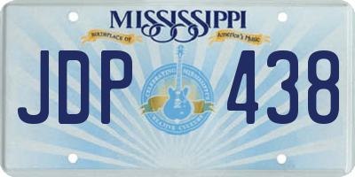 MS license plate JDP438