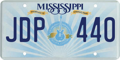 MS license plate JDP440