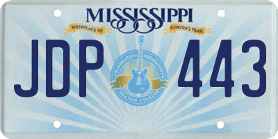 MS license plate JDP443