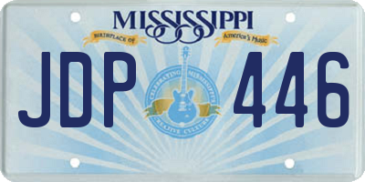 MS license plate JDP446